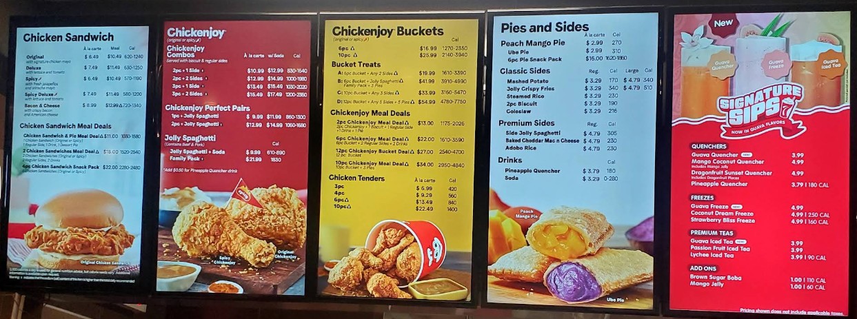 Jollibee Restaurant Menu | Famous Fried Chicken, Spaghetti & Burgers